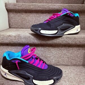 Men’s Jordan Luka Athletic Shoes Sz 11 Black Purple Blue